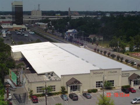 Insurance company completed commercial roofing project