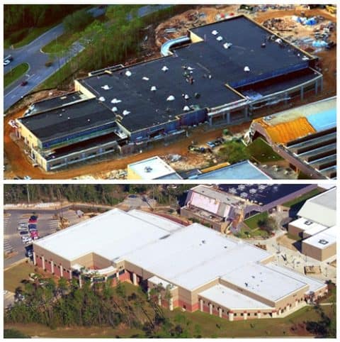 University of west Florida new roof installation